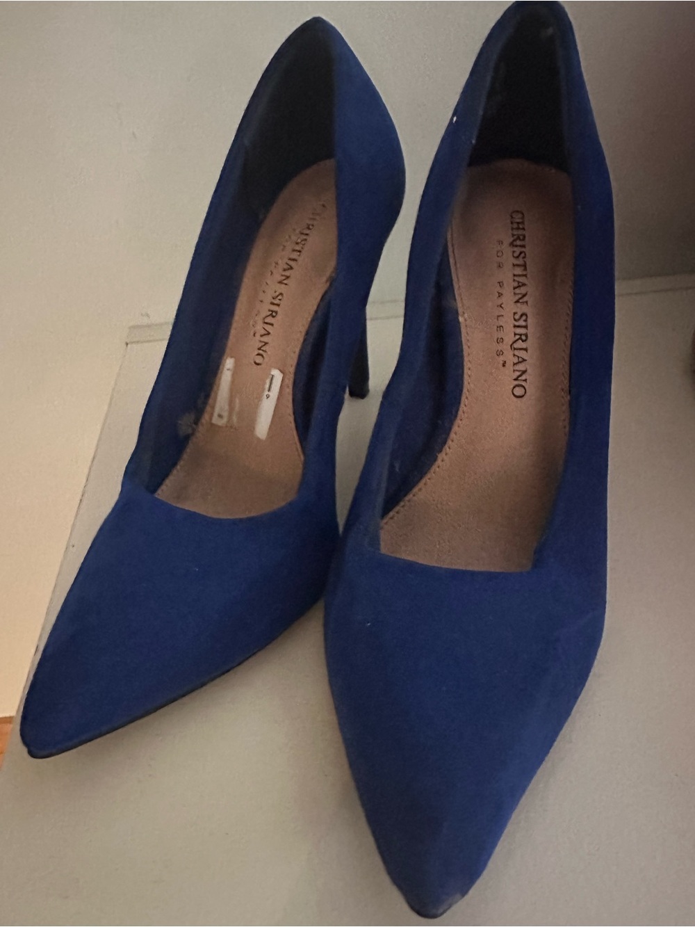 Christian Siriano Royal Blue Pointed Toe Stiletto Pumps